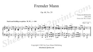 Schumann  Fremder Mann op 68 no 29 [upl. by Alfonzo]