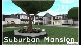 Bloxburg  Suburban Mansion  Speed Build  230k [upl. by Alejna]