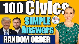 2025 US Citizenship Official USCIS 100 Civics Questions 2008 version v5R1 citizenshipwithjackie [upl. by Allehs]