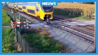 Waarschuwing voor treinongelukken met heftige filmpjes [upl. by Eneloj597]