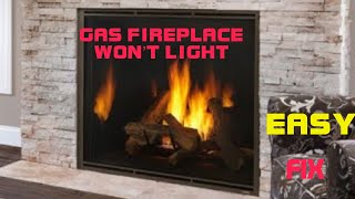 ✨ Gas Fireplace Won’t Light🔥 FIXED ✨ [upl. by Nosnirb220]